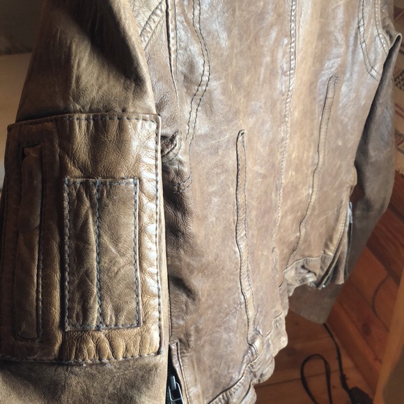 All Saints Vintage Leather Jacket - Picture 13 of 14